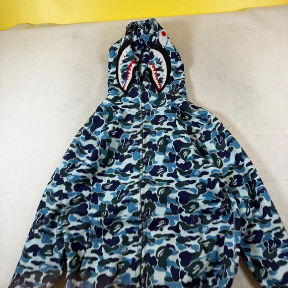 A Bathing Ape Other - A Bathing Ape BAPE Blue Camo Shark Full Zip Hoodie Made in‎ Japan 0012P